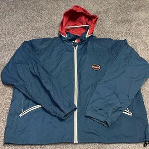 Vintage Tommy Hilfiger Jacket Men XL Full Zip Bomber Windbreaker Logo